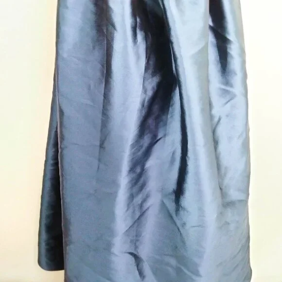 Marchesa Notte Strapless Navy Sequin Embellished Mikado Gown 6 - Picture 9 of 14